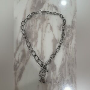 Elegant Silver dolce gabbana Chain Necklace